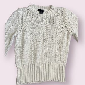 Ann Taylor white‎ chunky sweater size medium